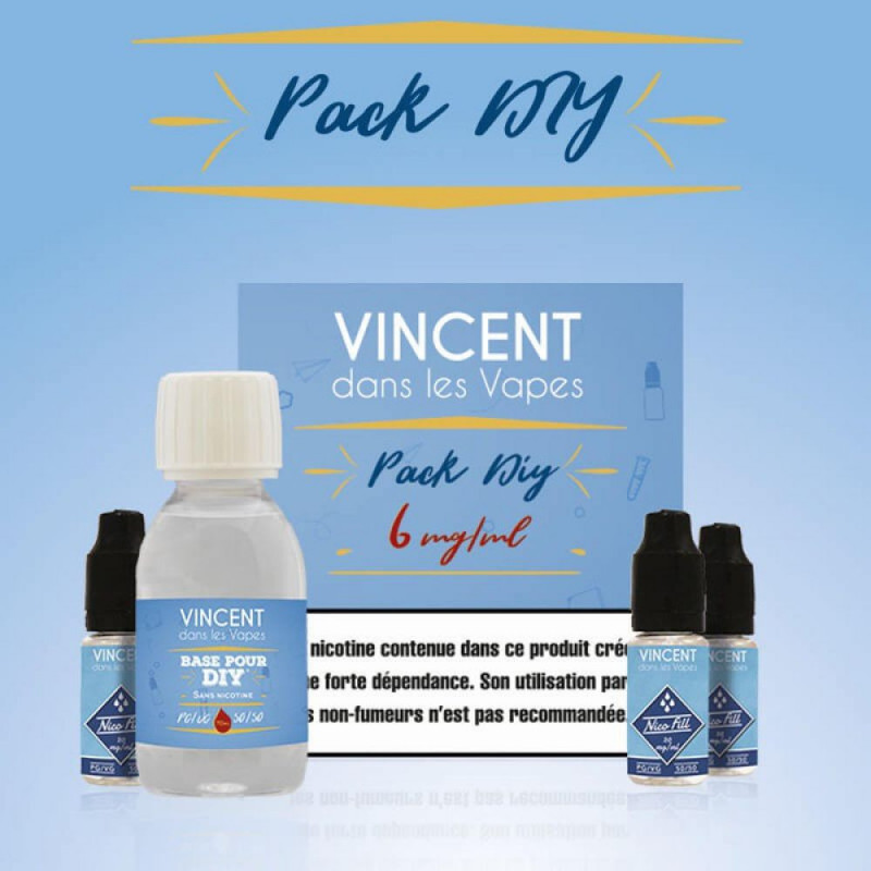 Pack DIY 125ml 6mg/ml PG 50 - VG 50- VDLV