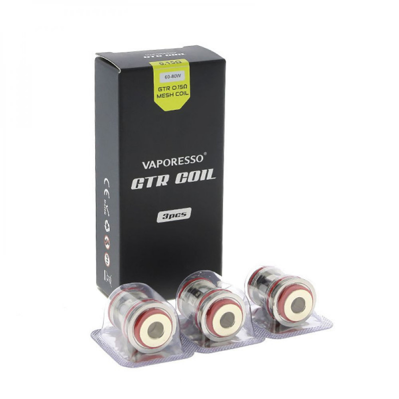 Résistances GTR (0.15/0.4) Vaporesso (pack de 3)