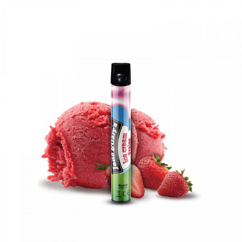 Wpuff Ice Cream Fraise - Liquideo - Nicotine : 1,7%