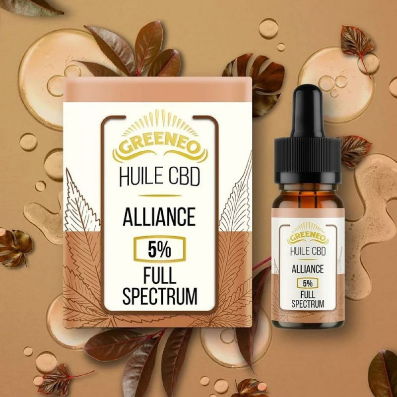 Huile Sublinguale Alliance CBD Greeneo - 10 ml - 4000mg