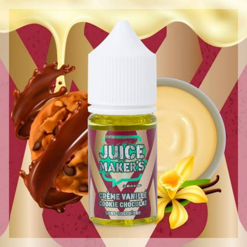 Concentré Crème Vanille Cookie Chocolat 30ml Juice Maker's
